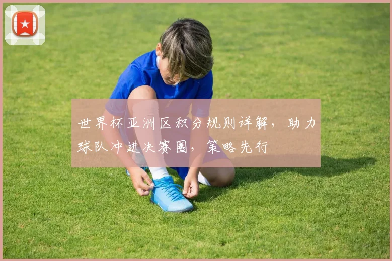世界杯亚洲区积分规则详解，助力球队冲进决赛圈，策略先行